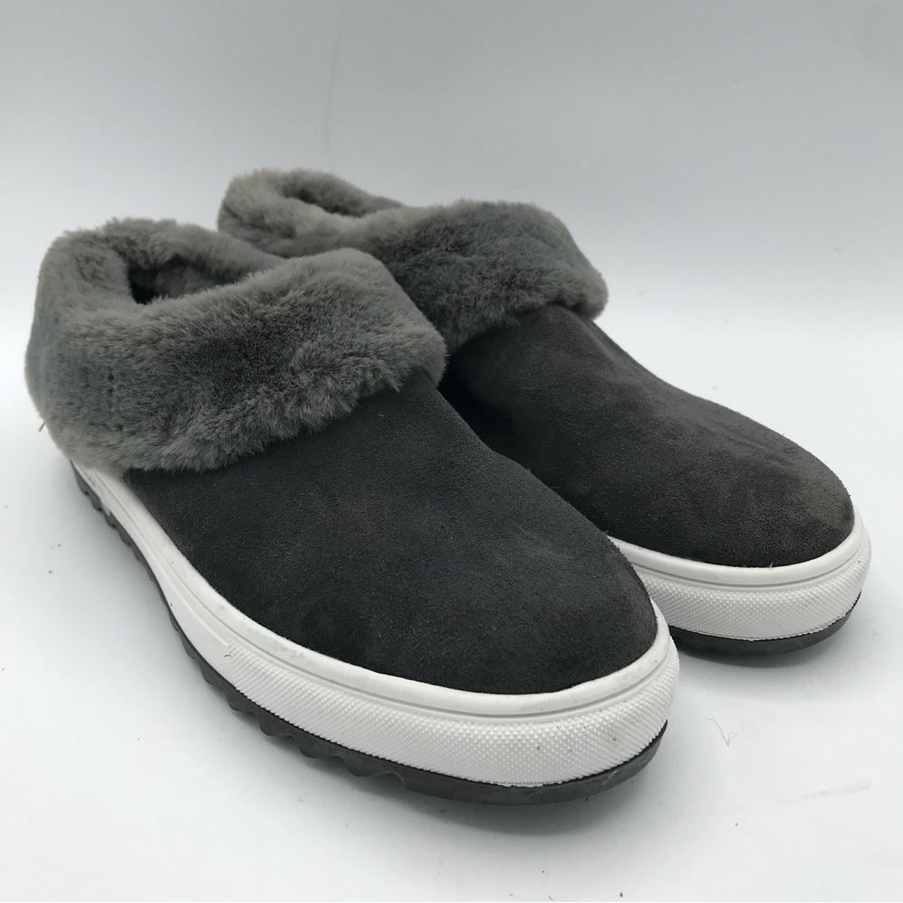 NEW Blondo Natural Suri Waterproof Slip-on Faux Fur Sneaker Women's Shoe Size 5M